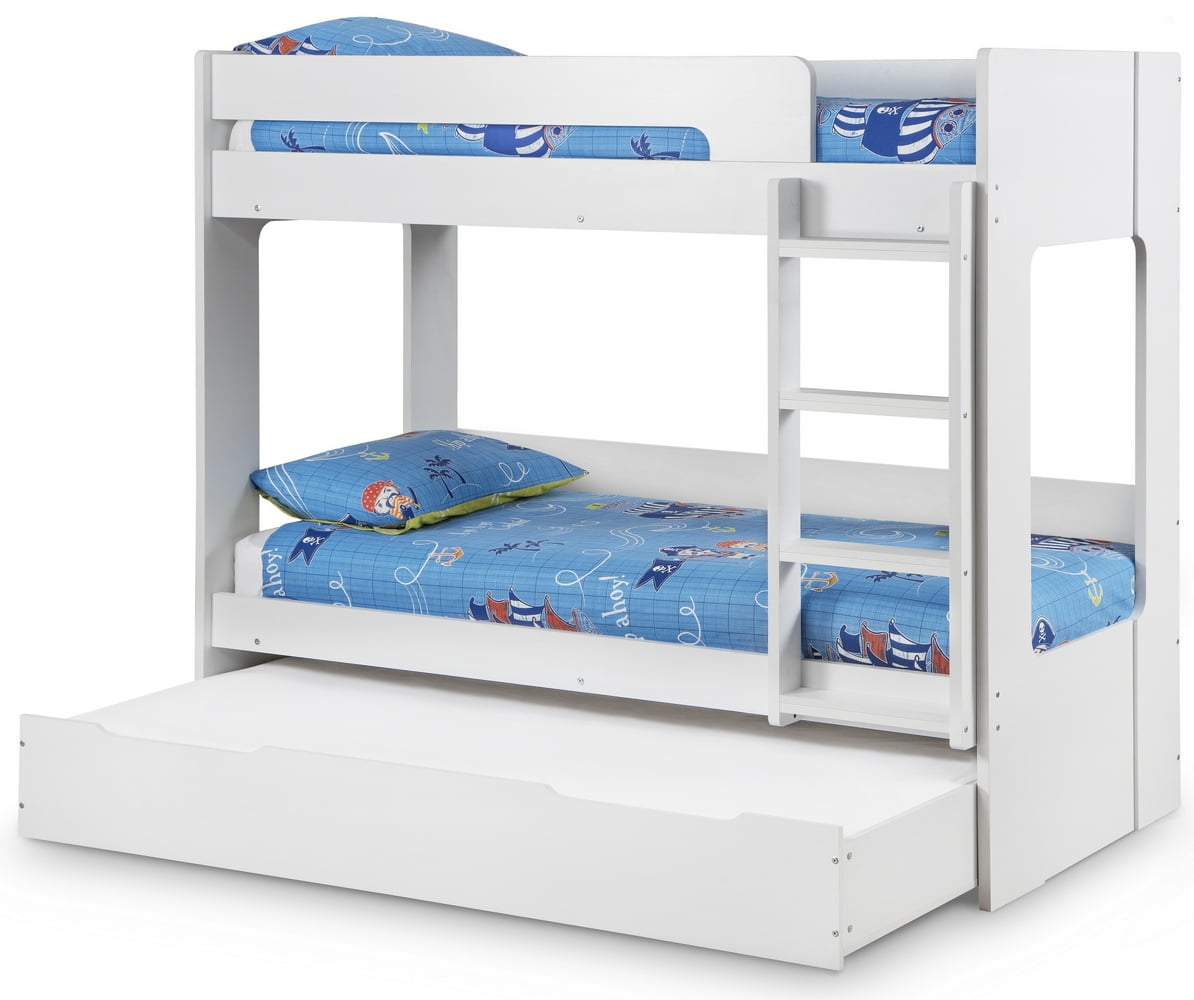 bunk beds with mattresses