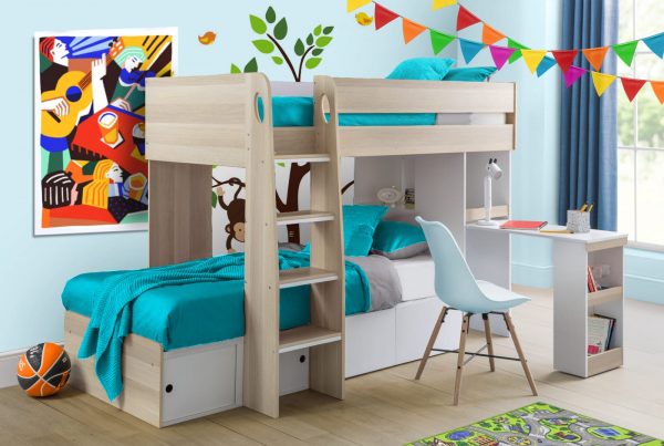 eclipse bunk bed with desk