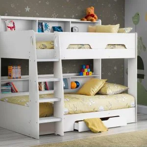 Twin bunk bed with 2024 storage underneath