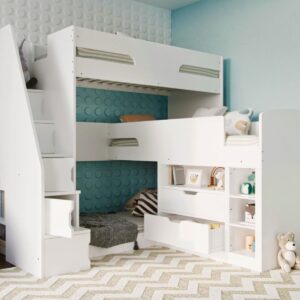 oscar triple bunk bed with storage