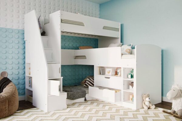 oscar triple bunk bed with storage