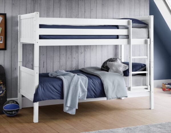 bella cheap white bunk bed