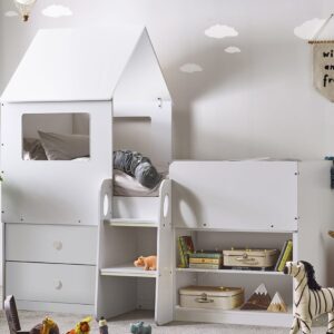 orpheus midsleeper bed white