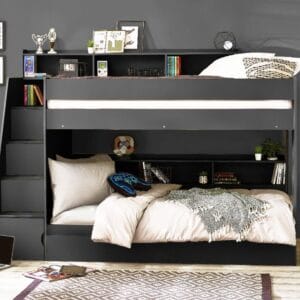 camelot anthracite staircase bunk bed